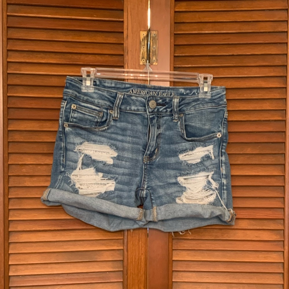 American Eagle Distressed Denim Shorts